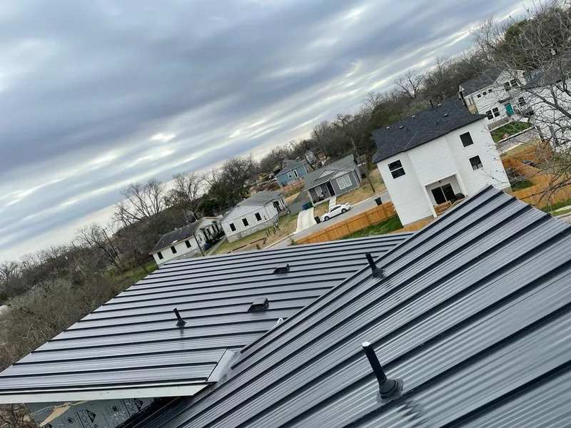 Standing seam metal roof panels with vents for Skylight Repair in Coal